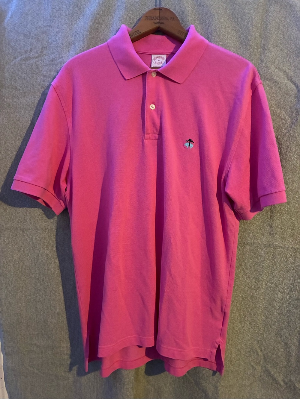 Pink brooks brother Polo Shirt - Men's Casual Tee size M